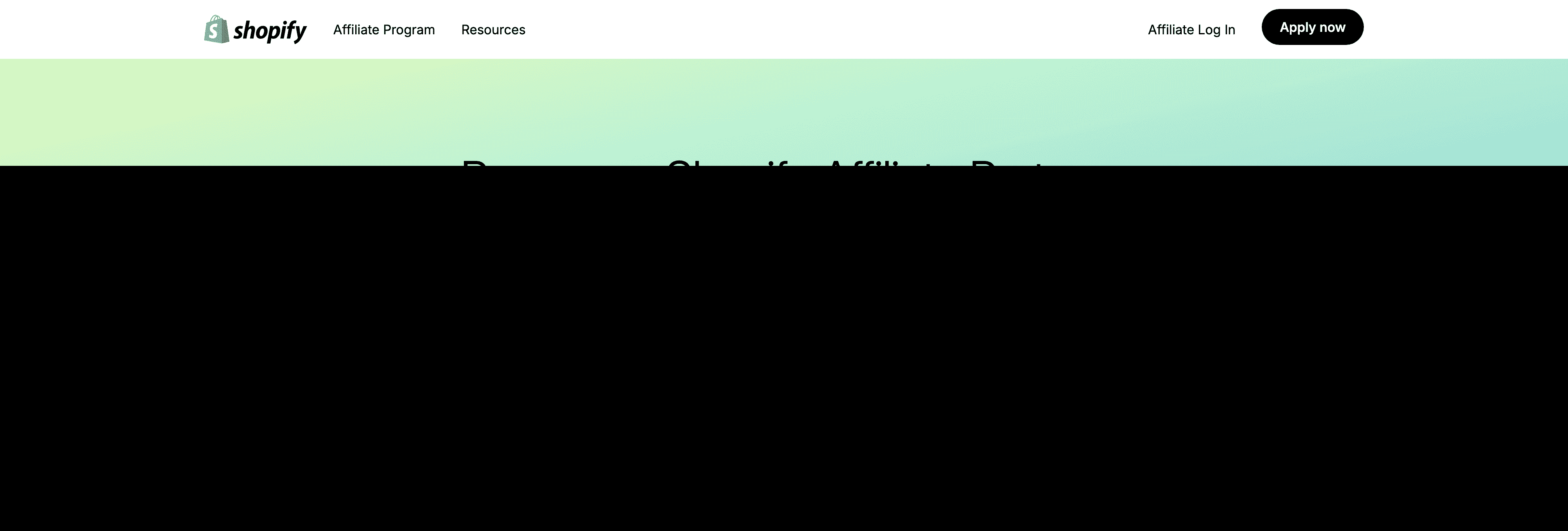 Shopify Affiliate Program